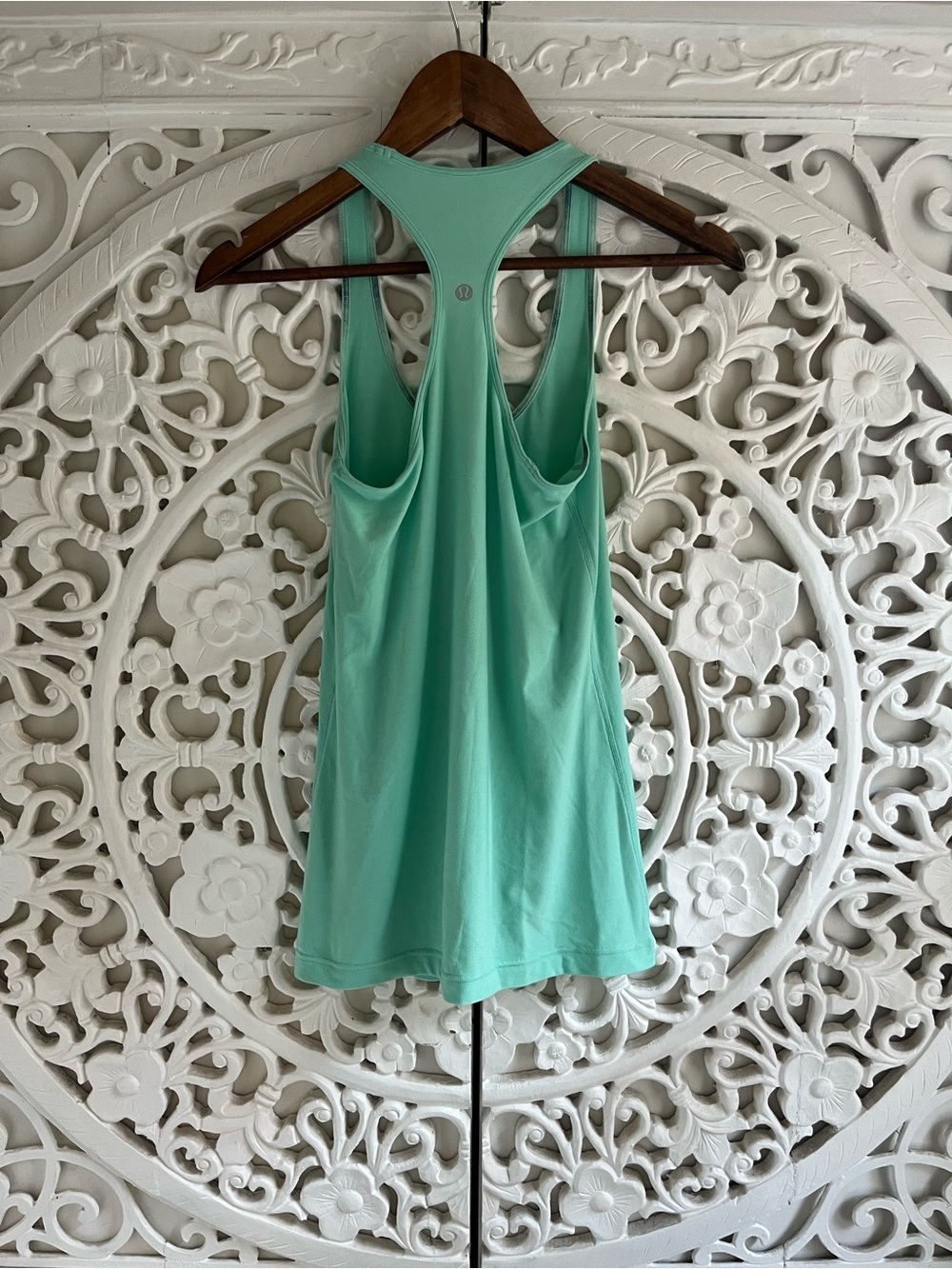 Lululemon Cool Racerback Tank Top Mint Green Athletic Yoga Size 8 - Picture 2 of 5